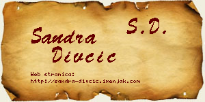 Sandra Divčić vizit kartica